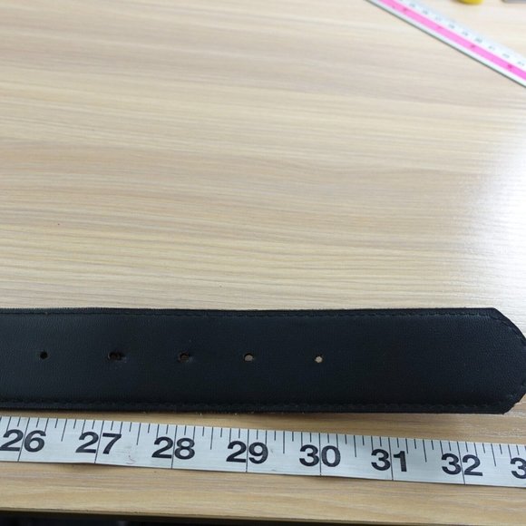 Vintage Belt Womens Crocodile Leather Faux XS Waist Dress Chunky Brass Buckle - Picture 11 of 14